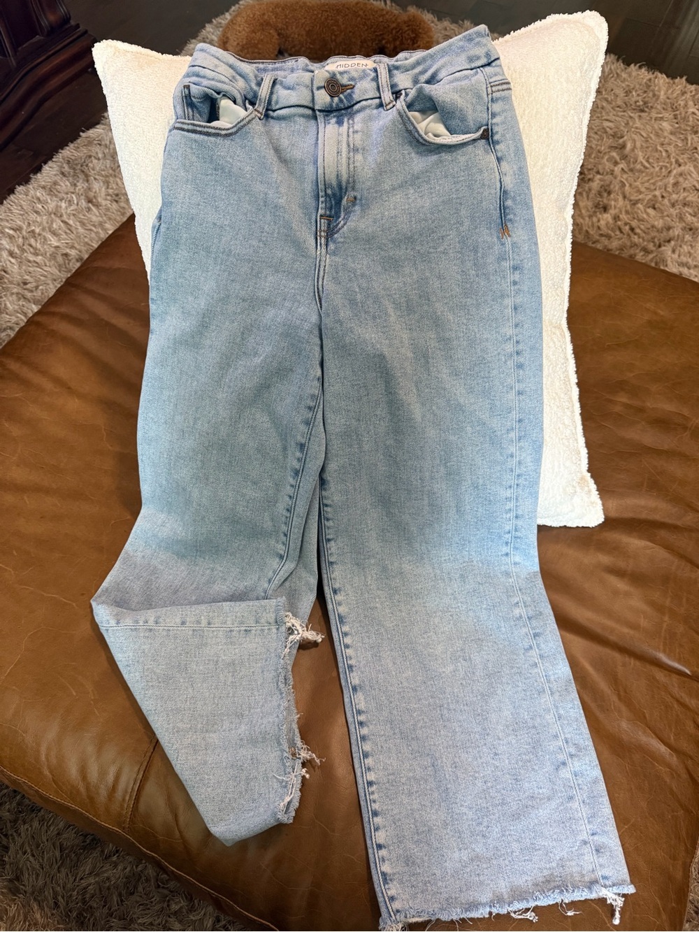 Light Wash Straight-Leg Women's Jeans — High Rise Casual